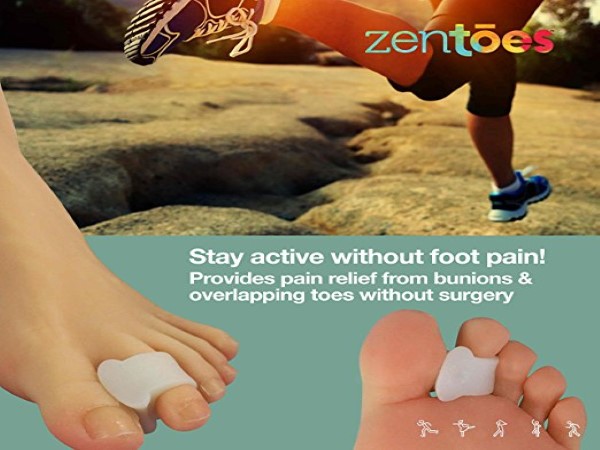 ZenToes Pack of 4 Toe Separators and Spreaders