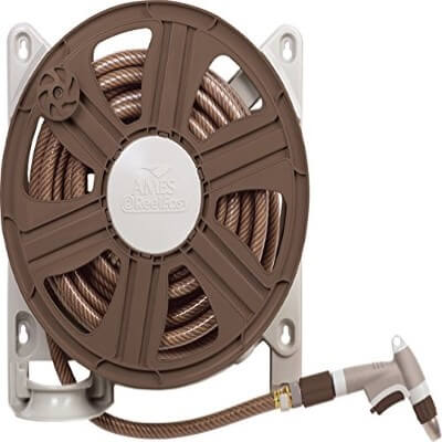 NeverLeak Side Mount Hose Reel with 100-Feet Hose Capacity