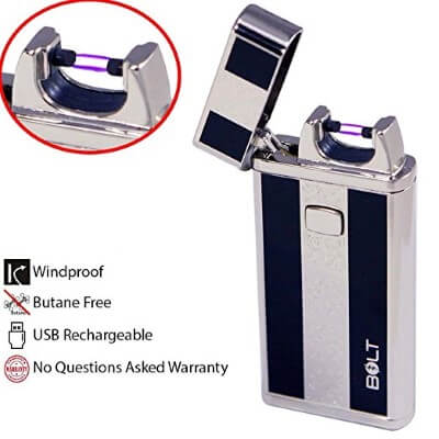 BOLT Lighter USB Rechargeable Windproof Electric Plasma