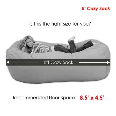 Cozy Sack 8-Feet Bean Bag Chair
