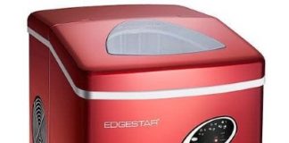 EdgeStar IP210RED Red Portable Countertop Ice Maker