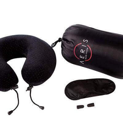 AERIS Travel Pillow for Restful Sleep on an Airplane