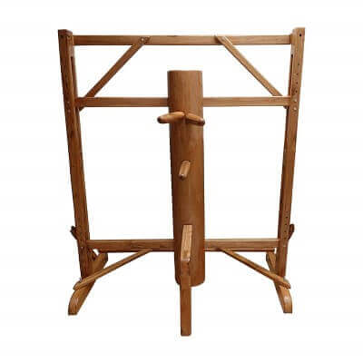 Adjustable Frame Wing Chun Wooden Dummy Brown